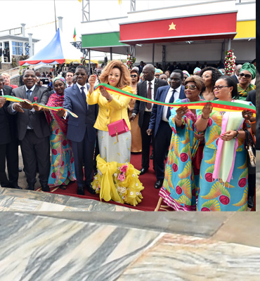 Madam Chantal BIYA inaugurates referral hospital for endoscopic surgery