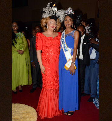 Madam Chantal BIYA encourages young beauties