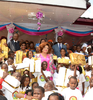 Mrs Chantal BIYA Hands Christmas Gifts to Over 1,000 Underprivileged Children