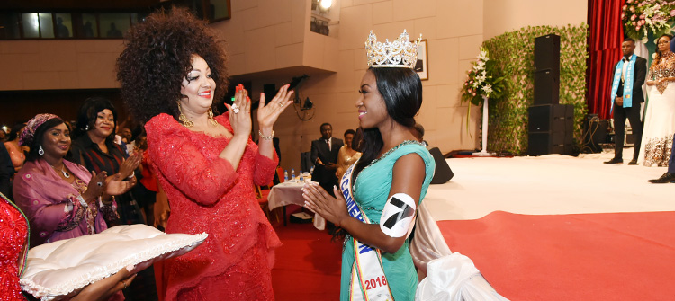 Mrs. Chantal BIYA Crowns Miss Cameroon 2018