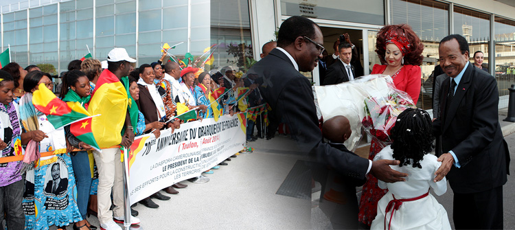 President Paul BIYA arrives in France