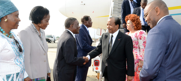 President Paul BIYA arrives New York for 71st session of UNGA