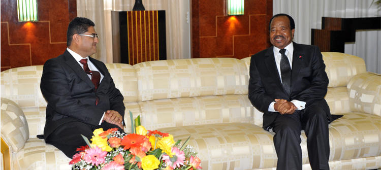 President Paul BIYA grants audience to outgoing British High Commissioner