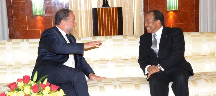 President Paul BIYA grants audience to media mogul, Stephane Fouks