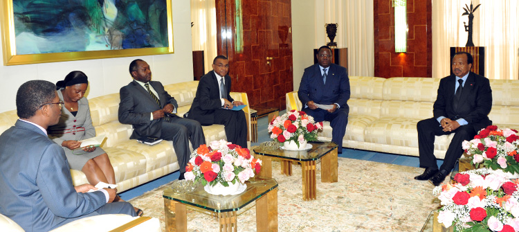 Gabonese envoy received at Unity Palace