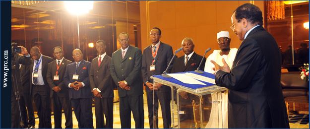 Francophonie Parliamentarians received at Unity Palace