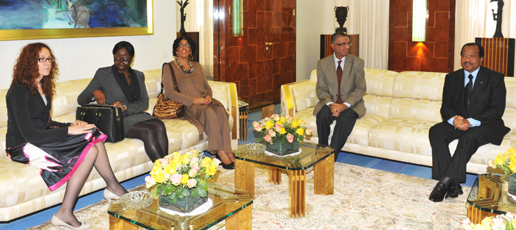 Commonwealth election observers at Unity Palace