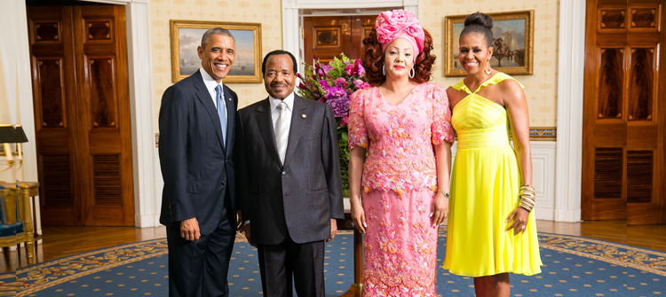 President Paul BIYA and wife attend White House dinner