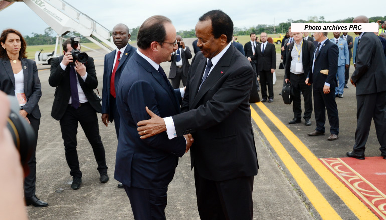 Message of condolences from President François HOLLANDE to President Paul BIYA