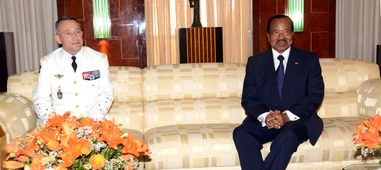 French Defence officials received at Unity Palace