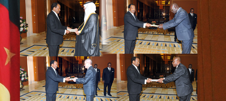 Four new Ambassadors accredited at Unity Palace