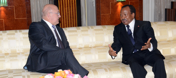 French Finance Minister Michel SAPIN at Unity Palace