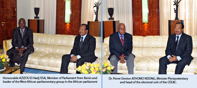 President BIYA receives election observers