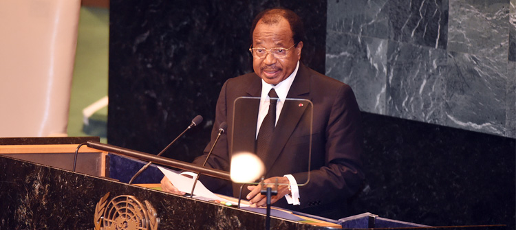 Déclaration de S.E. Paul BIYA lors du Débat Général de la 71eme Assemblée Générale des Nations Unies