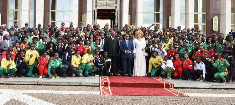 Discours de S.E. Paul BIYA à l’occasion de la réception au Palais de l’Unité des médaillés des compétitions internationales