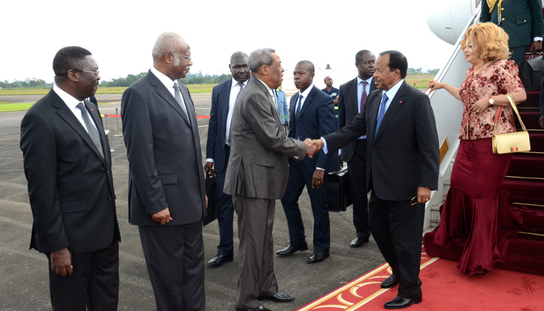 Presidential Couple returns from Strategic CEMAC summit in Ndjamena