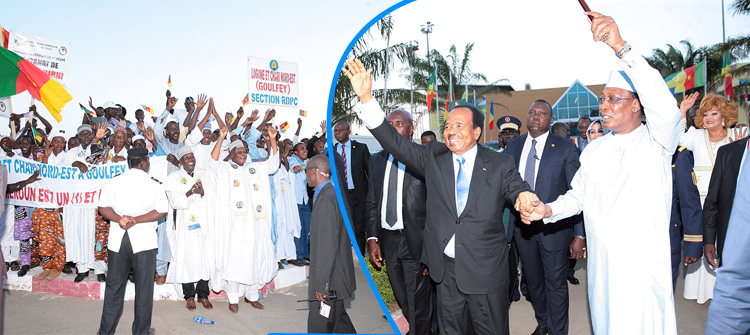 Le Couple présidentiel accueilli en triomphe à N’Djamena