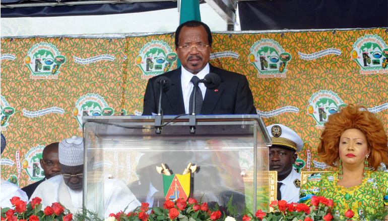 Discours du Président de la République, S.E. Paul Biya  à l’occasion de la cérémonie d’ouverture du comice agro-pastoral d’Ebolowa