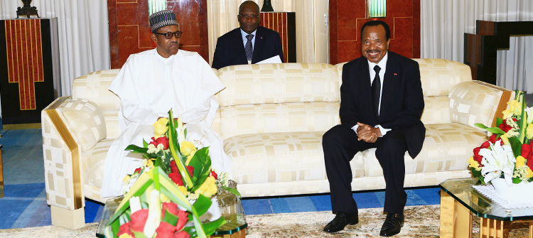 Presidents BIYA and BUHARI hold discussions