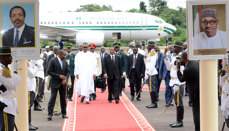 Cameroun-Nigeria : le Président Muhammadu Buhari est à Yaoundé