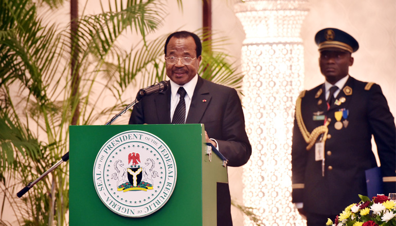 Toast by H.E. Paul Biya, in response to that of President Buhari at the state dinner hosted in honour of the Cameroonian presidential couple in Abuja, May 3, 2016