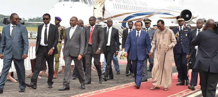 Chadian President Idris DEBY ITNO arrives Cameroon for a 2 day visit