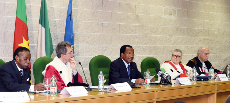 Visite en Italie : Discours de S.E. Paul BIYA à l'Université de Rome Tor Vergata