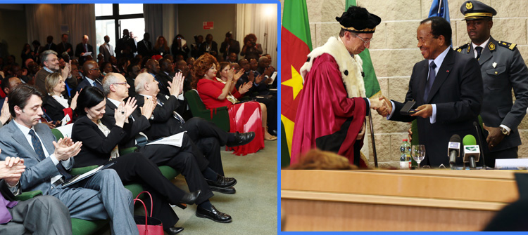 President Paul BIYA woos Italian investors, receives Gold Medal at Tor Vergata University