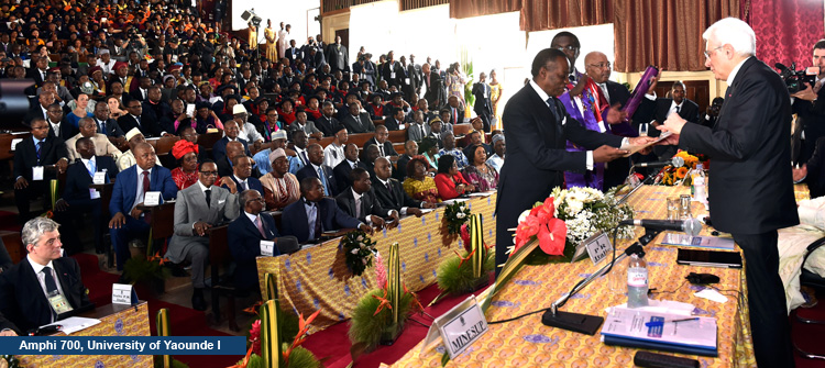 Italian President at University of Yaounde I