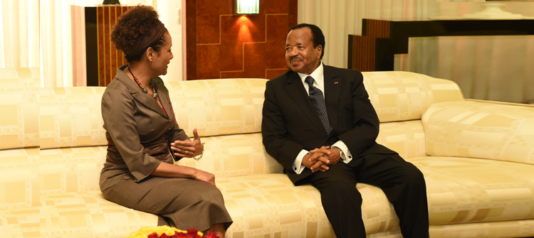 President Paul BIYA hails exceptional qualities of Michaëlle JEAN