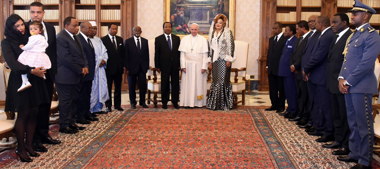 Tête-à-tête Paul BIYA et le Pape François au Vatican