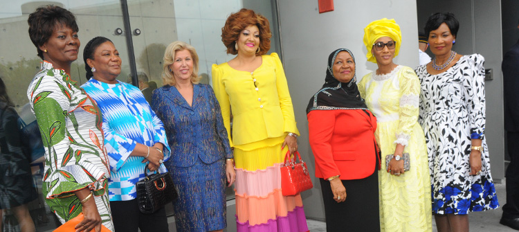 Chantal BIYA attends luncheon offered by Melania TRUMP