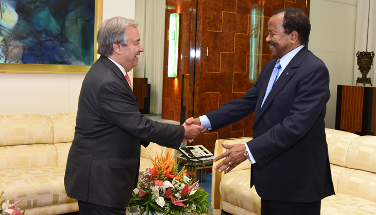 UN Secretary General Pays Courtesy Call at the Unity Palace