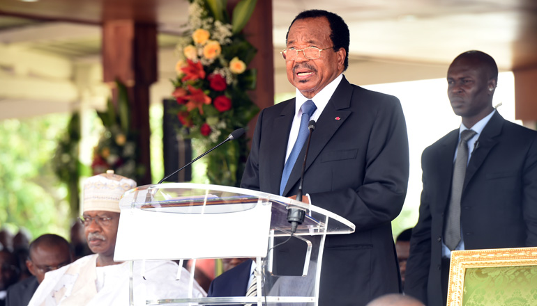 Discours de S.E. Paul BIYA, Chef des Armées lors de la cérémonie de triomphe de la 35ème promotion de l’Ecole Militaire Interarmées (EMIA) baptisée «Paix et Emergence»