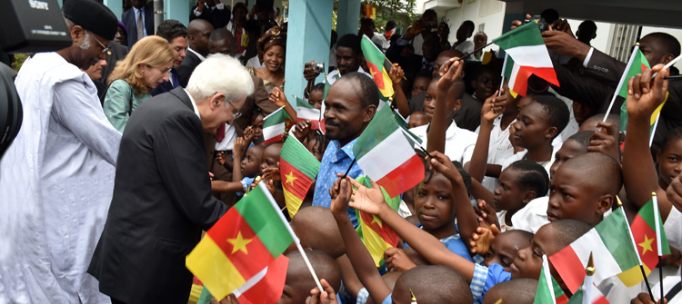 President MATTARELLA gets hectic welcome in Mbalmayo