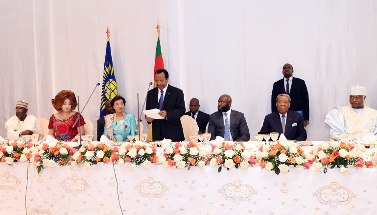 Toast de S.E. Paul BIYA, à l’occasion du Déjeuner d’Etat offert en l’honneur de la Très Honorable Patricia SCOTLAND QC, Secrétaire Générale du Commonwealth.