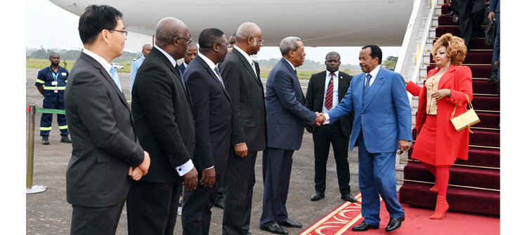 President BIYA returns to Yaounde after Successful State visit in China